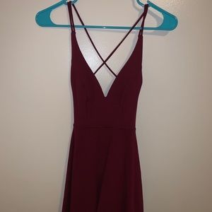 ★ red mini lulus dress